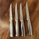 🔪OSTER Baldwyn 4 Piece Stainless Steel Serrated Steak Knives Ergonomic Handles