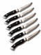 Walco 670527 10 1/4" Boston Chop Knife w/ Black Plastic Delrin Handle 6 Knives
