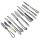 11 Pcs Laguiole Jean Dubost, Oneida, Chicago Cutlery and Assorted, Knife Set
