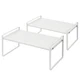 Nxconsu 2PK Stackable Cabinet Shelf Organizer Rack Riser Kitchen Pantry Storage