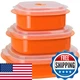 Reston Lloyd Calypso Basics Microwave Cookware Steamer And Storage Set Orange