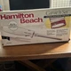 Hamilton Beach Electric Knife w Storage Case Stainless Steel Fork & Blade 74250R