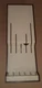 Cutco Knive Holder 5 Slots Ivory & Brown 1742 Wall Mount or Drawer Storage