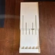 CUTCO Knife Fork Holder 5 Slot #1742 Plastic Tray Drawer Wall Mount, White