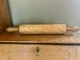 Vintage Antique 17 1/2 inch Solid Wooden Rolling Pin Utensil Country Kitchen