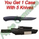 *5-Sets* Morakniv Bushcraft Survival Carbon Steel 9.1&rdquo; Knife Black 11742