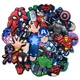 Joivoritow 20Pcs Hero Shoe Decoration Charms for Croc Clog Small, Black