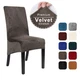 Velvet XL Size Long Back Chair Cover Dining Chair Slipcover Case for Kitchen 