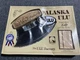 NEW The Alaska ULU Factory Knife Wood Handle w/Display Stand Bear