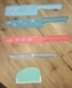 The Pioneer Woman Evie 4-Piece Utility Knife Set - Gently Used And Scraper