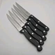 Chicago Cutlery 4.5" Steak Knives Black Set Of 5 Full Tang Blades 5H17AS