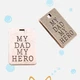 20 Pcs Bronze Plated MY DAD MY HERO Charms 22X16MM Diy Jewelry Making L13341