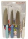 KitchenAid 4-Piece Chef Knife Set With Blade Covers 3.5" Pairing 5 " Santoku Set
