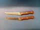 Lot Of 2 Vintage Chicago Cutlery 103S 4&rdquo; Steak Knife Walnut Handle