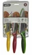 Zyliss Knife Set 3 Piece w/ Blade Covers Paring Serrated Utility Stainless Steel