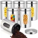 Zopeal 6 Pack Original Canisters Sets for Kitchen 50oz Stainless Steel Kitchen C
