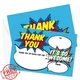 Kids Hero Thank You Cards Fill-in-Blank Comic Style w/ Envelopes 20 Pcs
