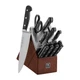 Henckels Classic 15-pc Self-Sharpening Knife Block Set - Black