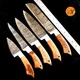 Custom Handmade CHEF KNIFE Set Kitchen Knives Cutlery Forged Damascus Steel 1578