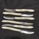 Cutco Steak Knife Set of 6 White Composite Handles Serrated Stainless Steel 1759