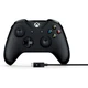 Microsoft Xbox Controller + Cable  for Windows 10, Black OEM New In Box