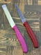 Lot Of 2 Victorinox Swiss Army Tomato Table Paring Knife Red & Pink