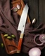 Xin Cutlery Kritsuke Kitchen Knife 8.85 14C28N Steel Blade Buffalo Horn/Rosewood