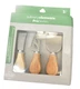 Culinary Elements jacent Pro Series 3 Piece Cheese Knife Set Spreader/Spatula