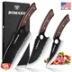 BOMASS 3-Piece Butcher Knife Set High Carbon Stainless Steel Japanese Chef