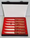 Set of 6 Columbia River Knife and Tool CRKT Steak Knifes Carry Case, New Open