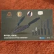 Penthouse 6-Piece Marble Coated Knife Set Chef Bread Utility Peeler Scissors