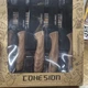Cohesion 5-Piece Knife Set w/ Magnetic Knife Rack, Wood Handles