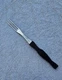 Vintage Cutco 1726 JG Turning 3 Prong Fork Dark Brown Swirl Handle 11"