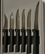 RADA CUTLERY G252 ALL STAR PARING KNIVES SET BLACK HANDLES made in USA