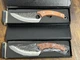 2 NEW ! Huusk Kitchen Knife &ndash;Sharp Blade Beech Wood Handle S15