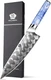 WILDMOK Chef Knife, 8 inch Damascus Japanese 10Cr15CoMoV Clad Steel - NIB