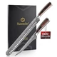 Sunnecko 2PCS BBQ Carving Knives Set High Carbon Stainless Steel Slicing Knife