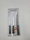 📀 FARBERWARE Chef Set 3 Pc High Carbon Steel 8" 5-1/2" And 3-1/2" Knife Length