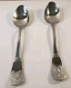 Cuisinart Elite FRENCH ROOSTER Glossy Stainless Flatware (2) Big Soup Spoons 