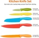 Amazon Basics 10-Piece Color-Coded Kitchen Knife Set