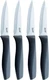 Glad Paring Knife Set, Pack of 4 | Sharp Stainless Steel Blades with Non-Slip