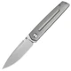 Artisan Sirius Liner Folding Knife 3.5" S35VN Steel Blade Gray Titanium Handle