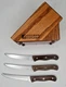 Vintage Chicago Cutlery Steak Knife Set Knives 103S Partial Set Of 3 /W Block 8