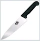 Victorinox Swiss Army 5.2063.20 8" Fibrox Straight Chef's Knife - Black