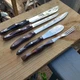 5pc Cutco Classic Knives 1023 Chef 1729 Carver 1720 Knife 1768 Spacula 1722 Used