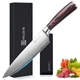 PAUDIN Chef Knife, 8 Inch High Carbon Stainless Steel Sharp Kitchen Knife wit...