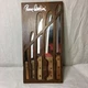 Pierre Santini 5 Knife Set Storage Block Stainless Steel Hang Up Japan Vintage