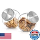 Joyjolt All-Sides Cookie Jar. Set Of 2 Cookie Jars For Kitchen Counter Lids