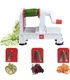 Paderno World Cuisine 3-Blade Folding Vegetable Slicer / Spiralizer Pro, Counter