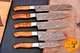 Custom Handmade CHEF KNIFE Set Kitchen Knives Cutlery Forged Damascus Steel 132